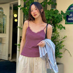 KNOWN BETTER Lace sleeveless [KNSS08TS08]_Red