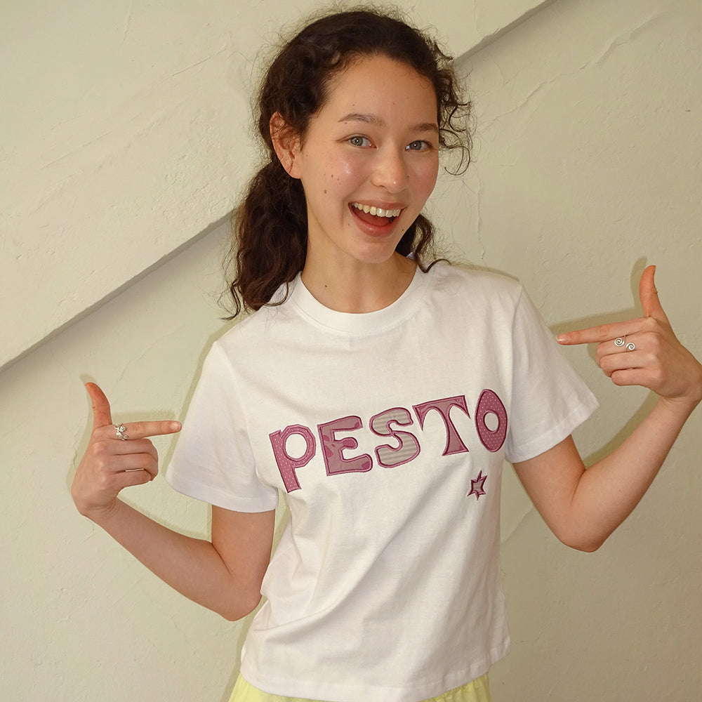 pesto PESTO PATCHWORK T-SHIRT VER2. ROSE