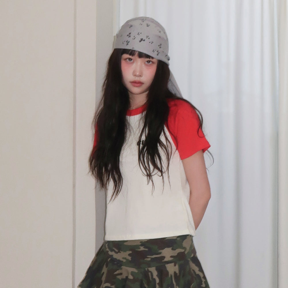 KIKOZY So Cute Raglan T-shirt_Red