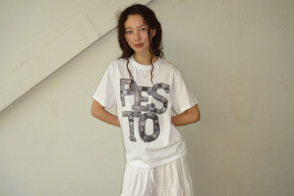 pesto PESTO ARTWORK T-SHIRT WHITE