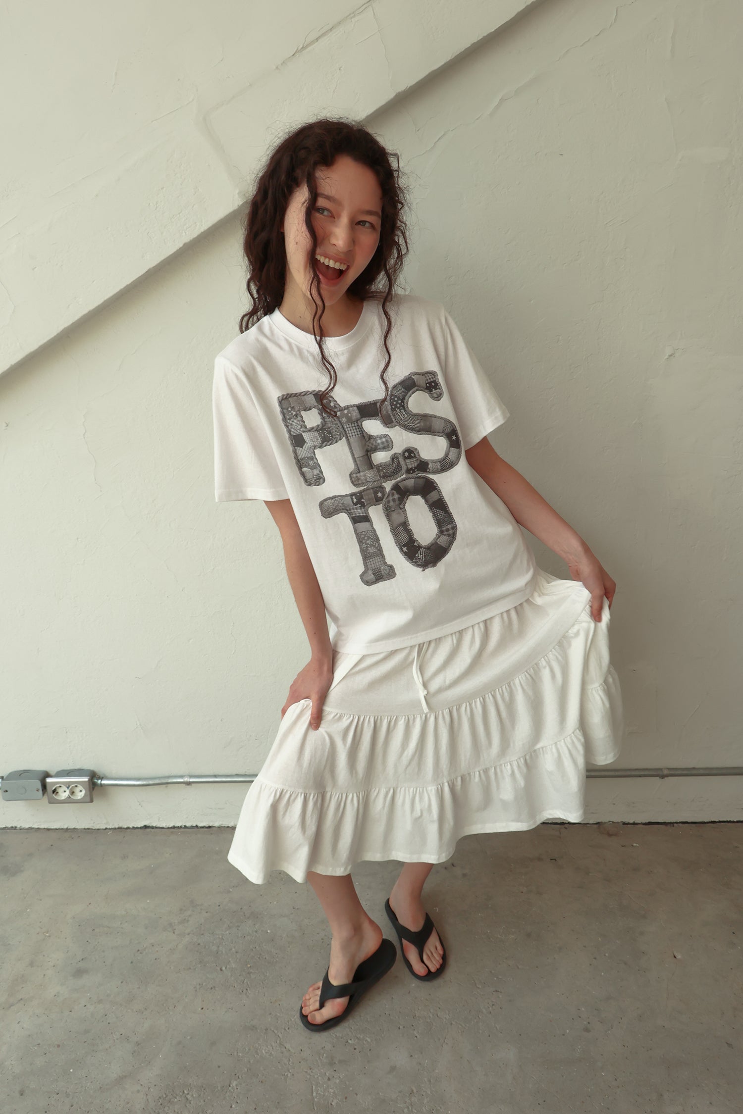 pesto PESTO ARTWORK T-SHIRT WHITE