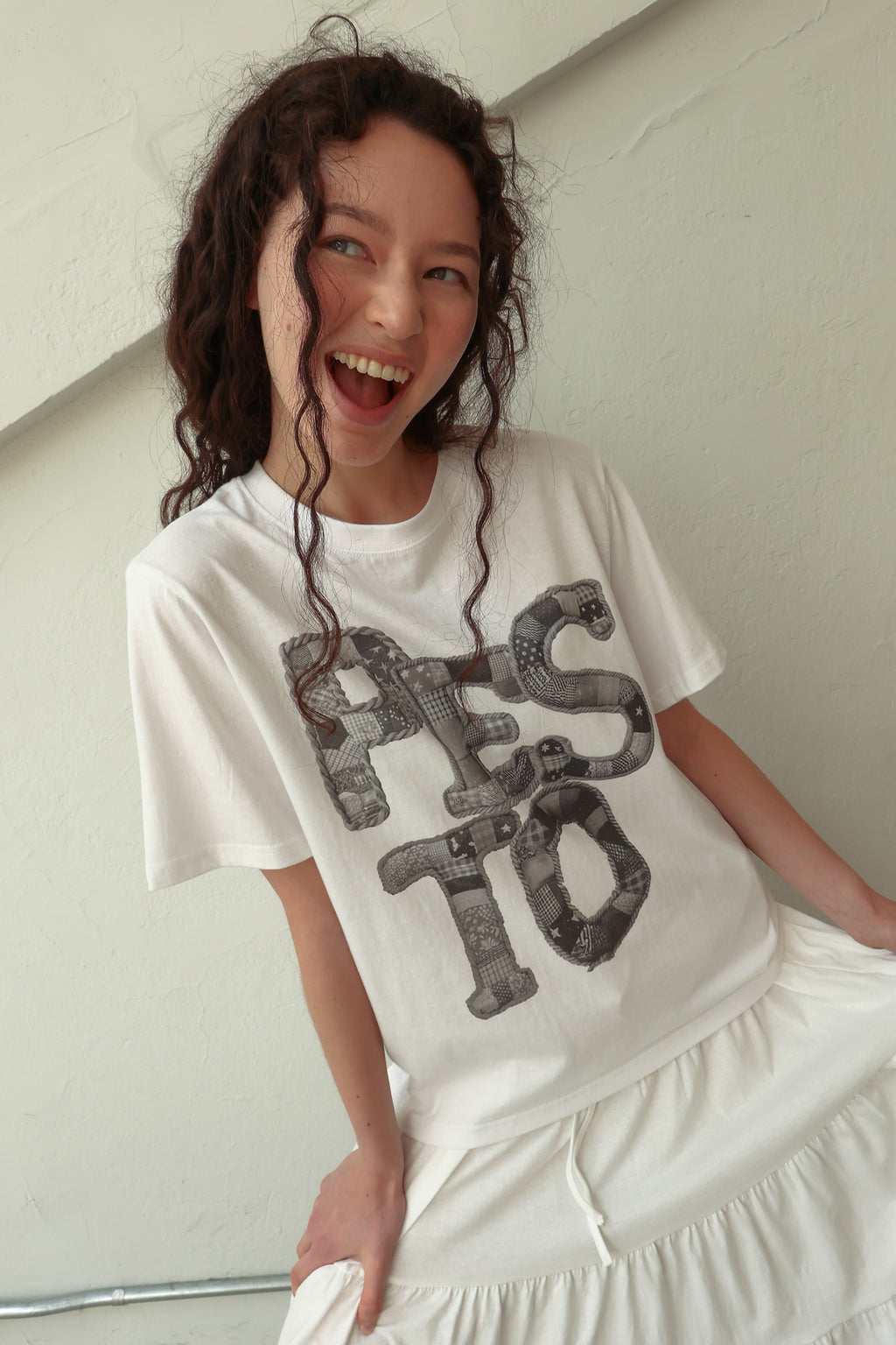 pesto PESTO ARTWORK T-SHIRT WHITE