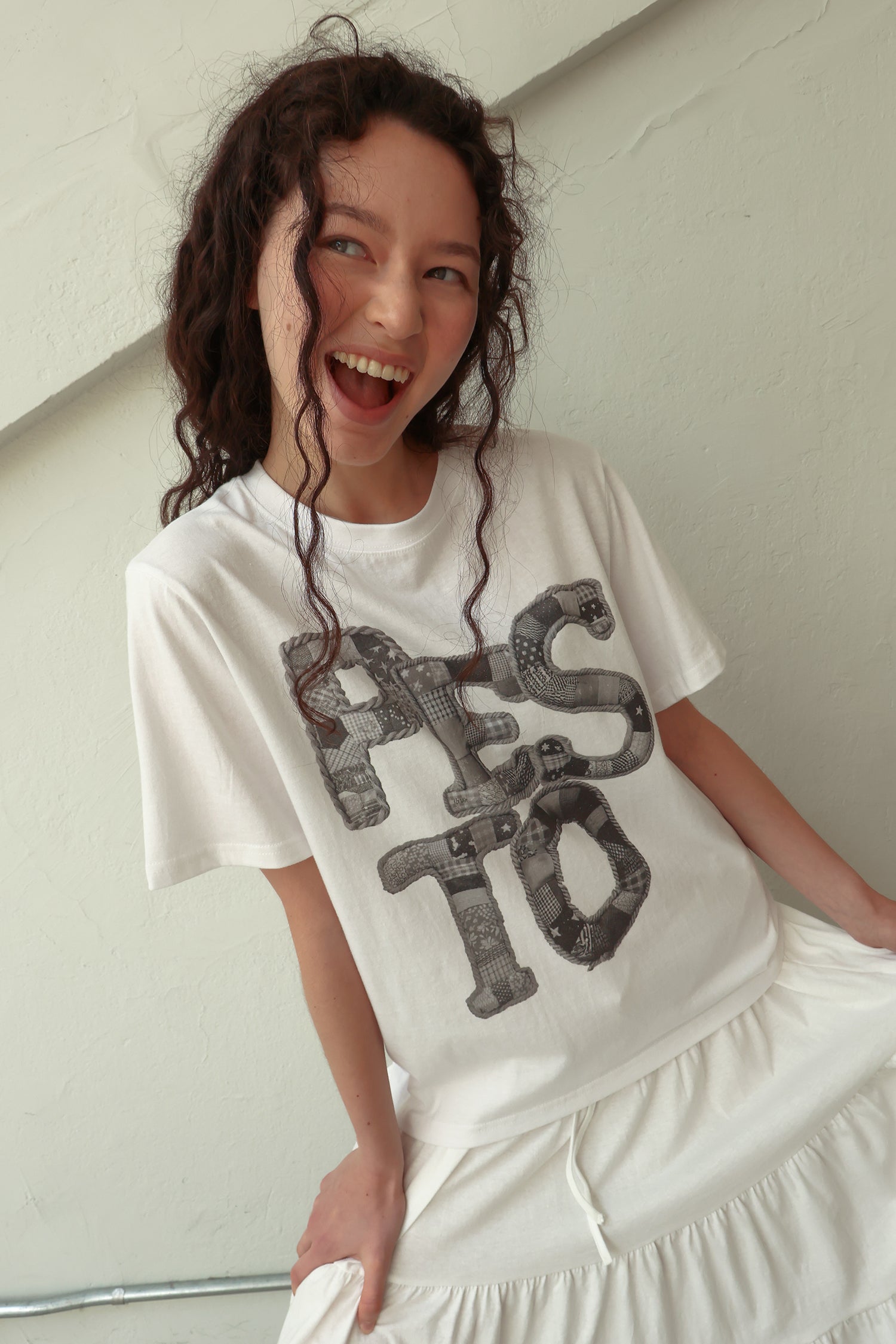pesto PESTO ARTWORK T-SHIRT WHITE