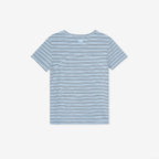 NEW BALANCE NBNEG3W122 / WOMEN NB-FLOWY Henry neck short sleeve T-shirt (L/BLUE)