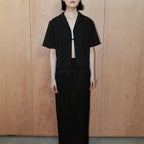 The Aperture Embroidery HalfS Shirt Black (TA6465A015)