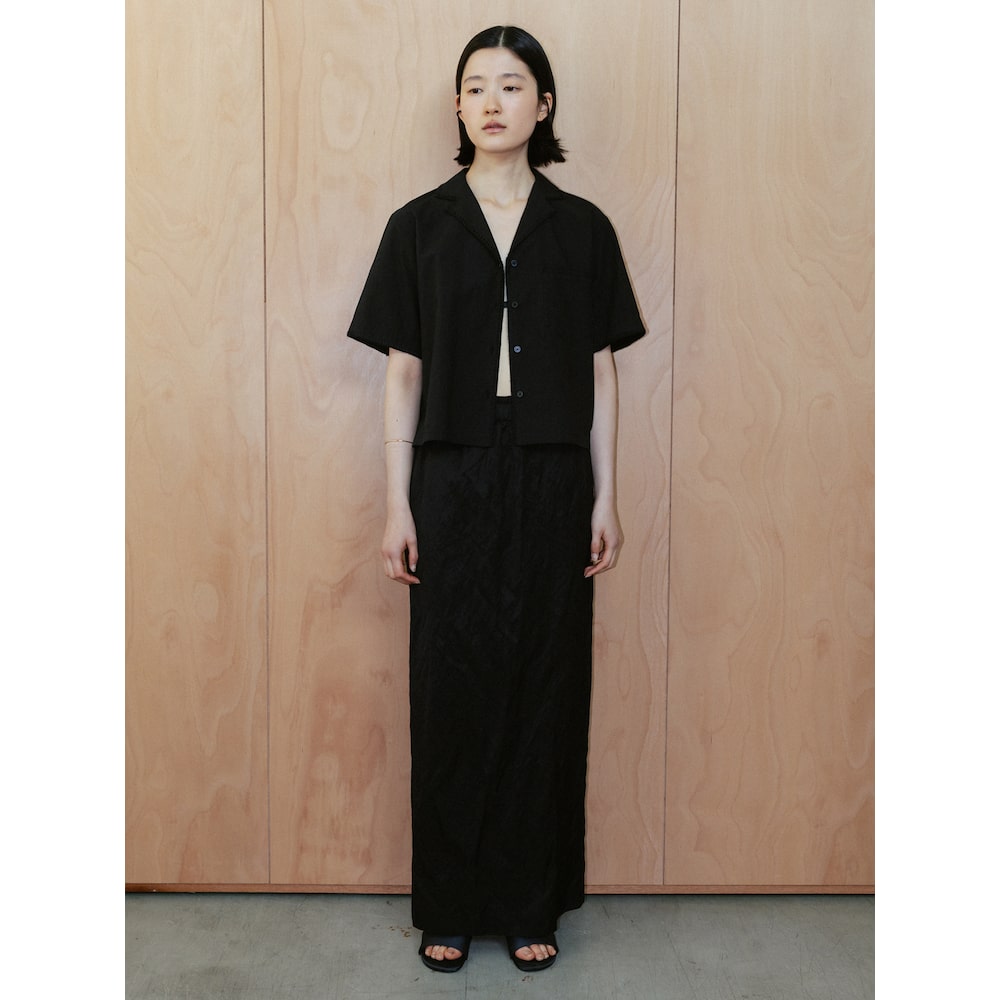 The Aperture Embroidery HalfS Shirt Black (TA6465A015)
