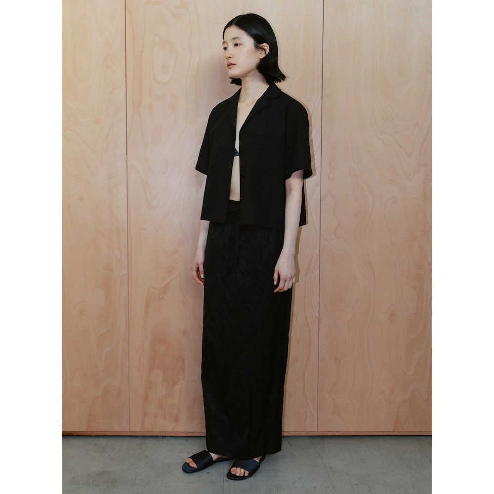 The Aperture Embroidery HalfS Shirt Black (TA6465A015)