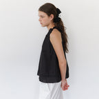 KINDABABY soft halter blouse - black