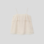 ELLOGE Odette Layer Sleeveless Top (Blush Cream)
