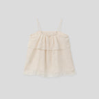 ELLOGE Odette Layer Sleeveless Top (Blush Cream)