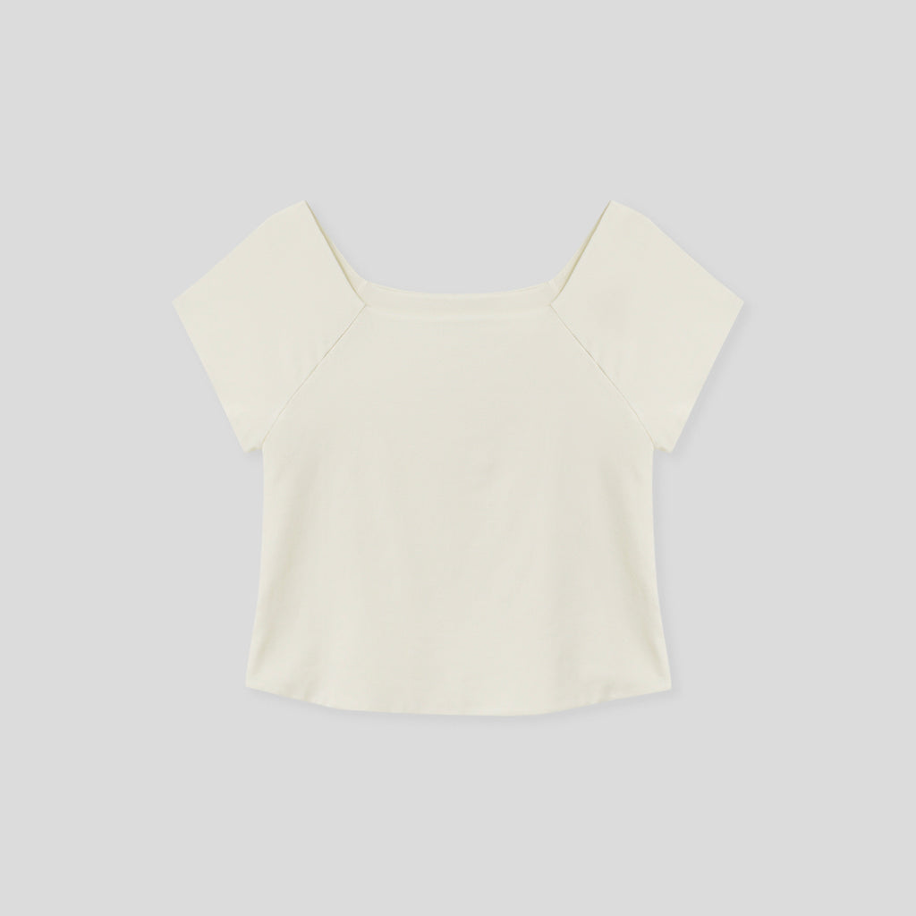 ELLOGE May Square Neck Tee_3colors