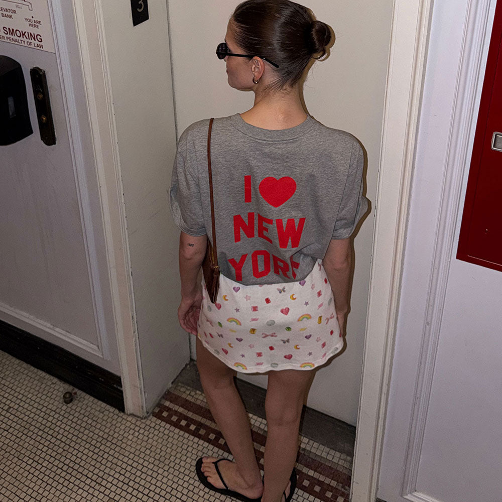 NEIB [7/3 scheduled delivery] I LOVE NY T-shirt (melange gray)