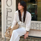 COSTUME O'CLOCK Washed Paper Long Sleeve Shirt 4 COLOR COWSH001