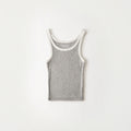 Nothing written Jelly rib tank top (Gray)