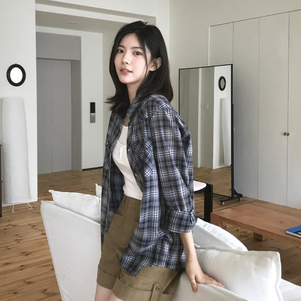 GROVE BRIAR CHECK SHIRT (3COLOR)