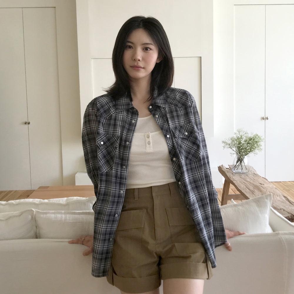 GROVE BRIAR CHECK SHIRT (3COLOR)