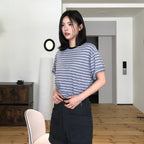 GROVE TANI STRIPE H/S T-SHIRT (4COLOR)