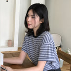 GROVE TANI STRIPE H/S T-SHIRT (4COLOR)