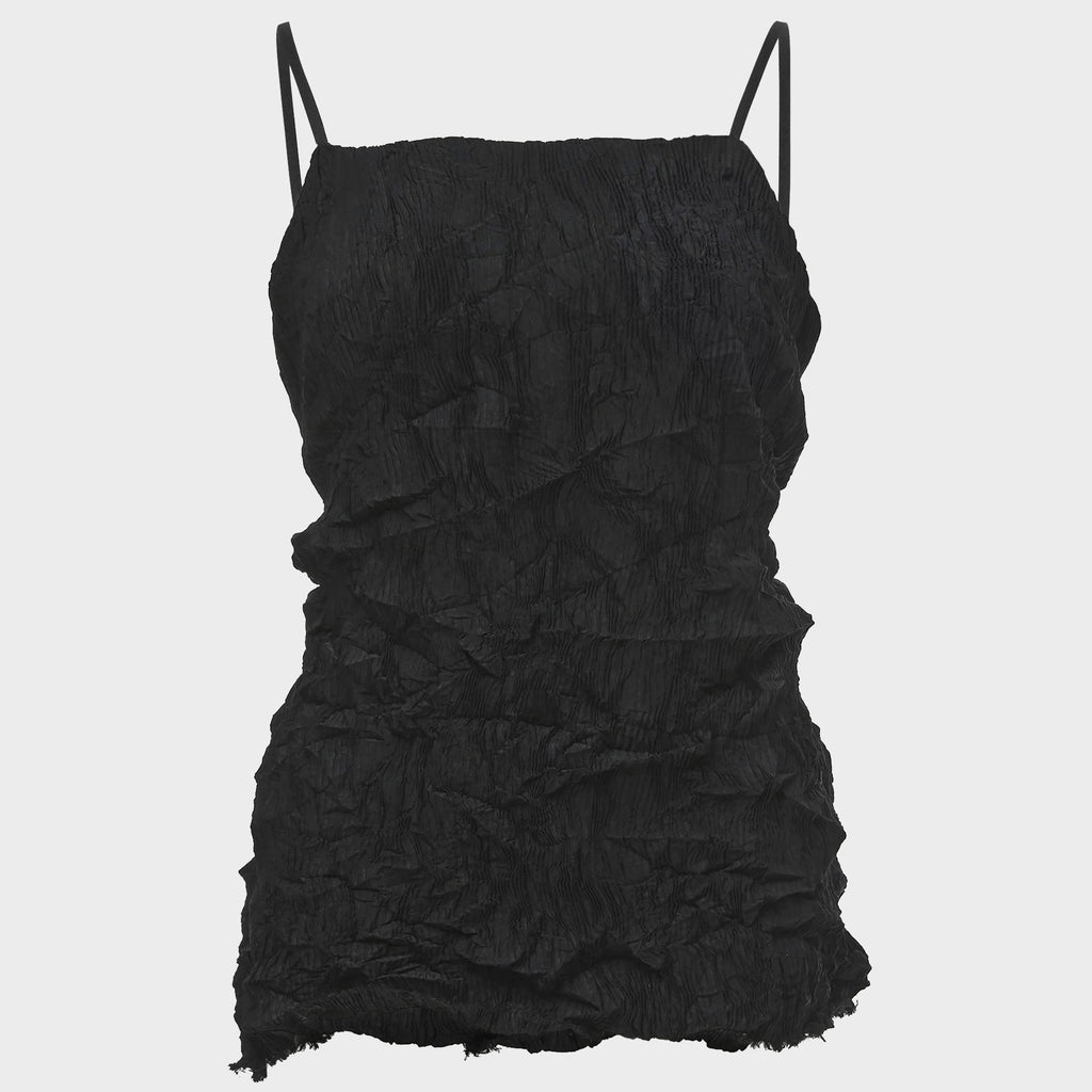 FLAREUP Organic Wrinkle Sleeveless (FL-179_Black)