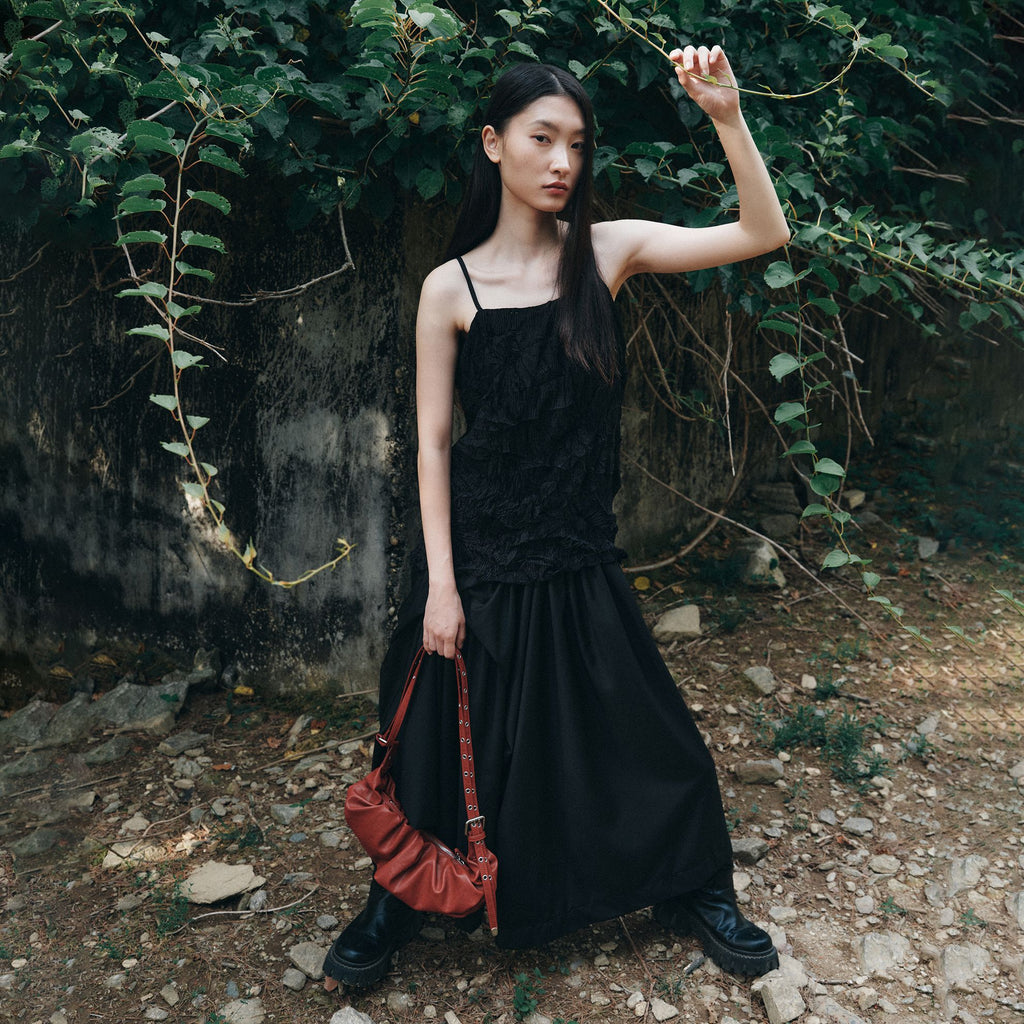 FLAREUP Organic Wrinkle Sleeveless (FL-179_Black)