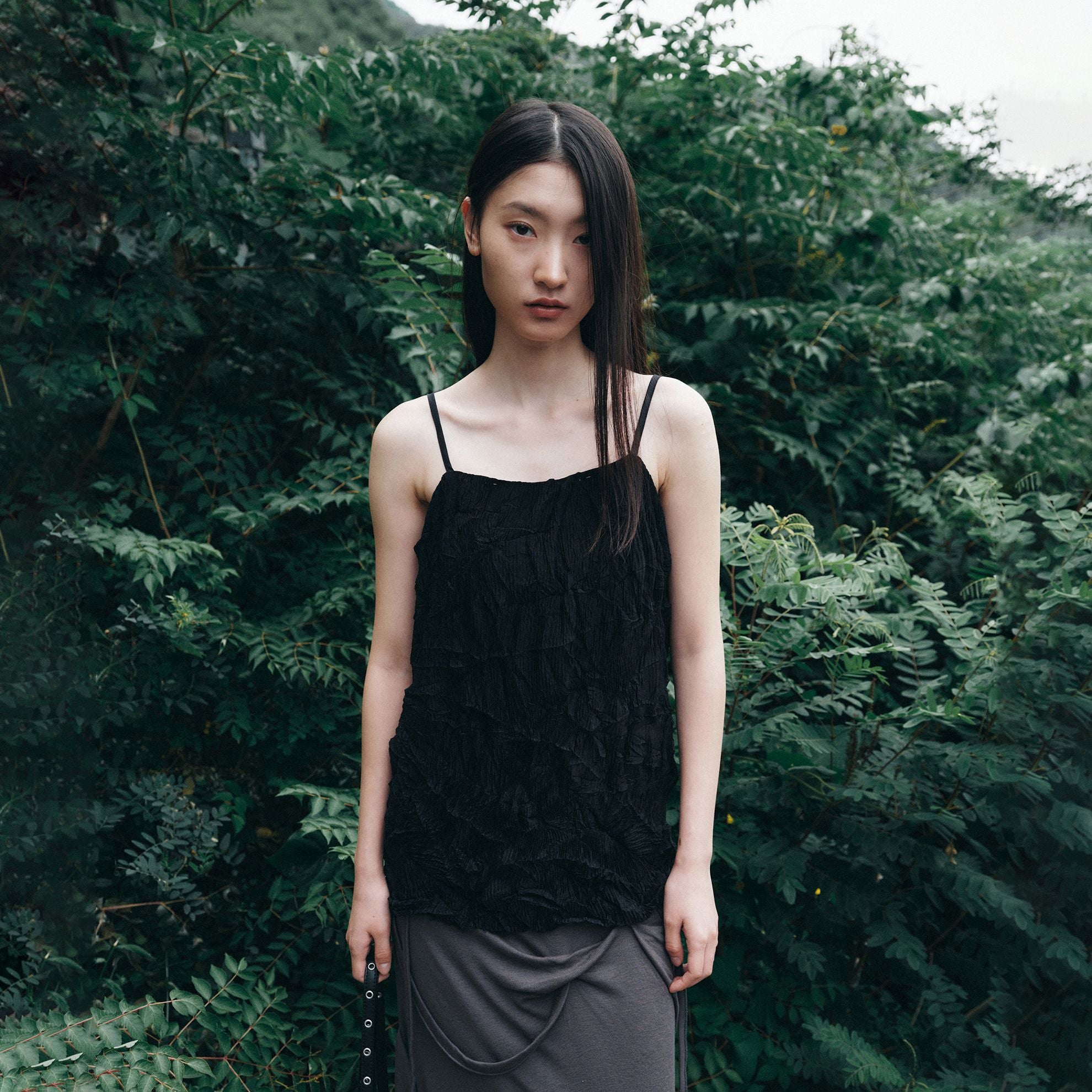 FLAREUP Organic Wrinkle Sleeveless (FL-179_Black)