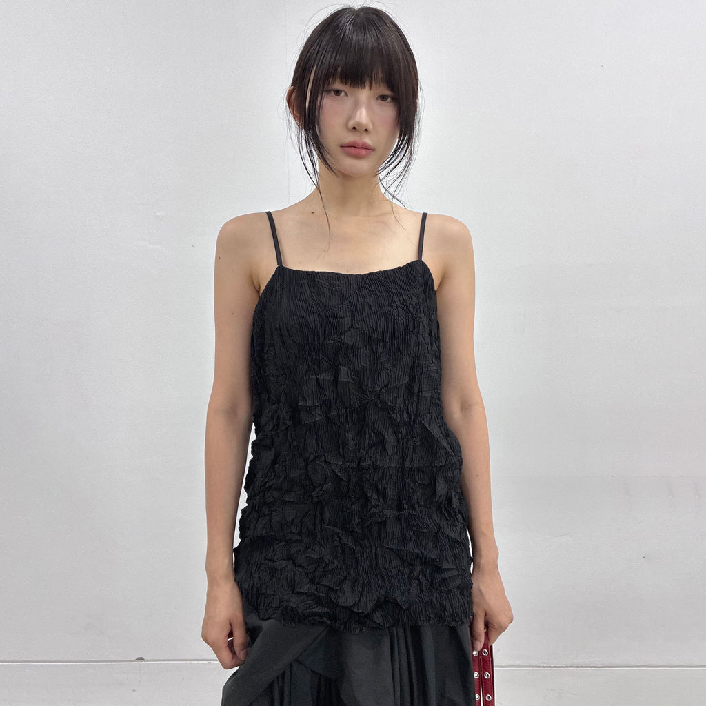 FLAREUP Organic Wrinkle Sleeveless (FL-179_Black)