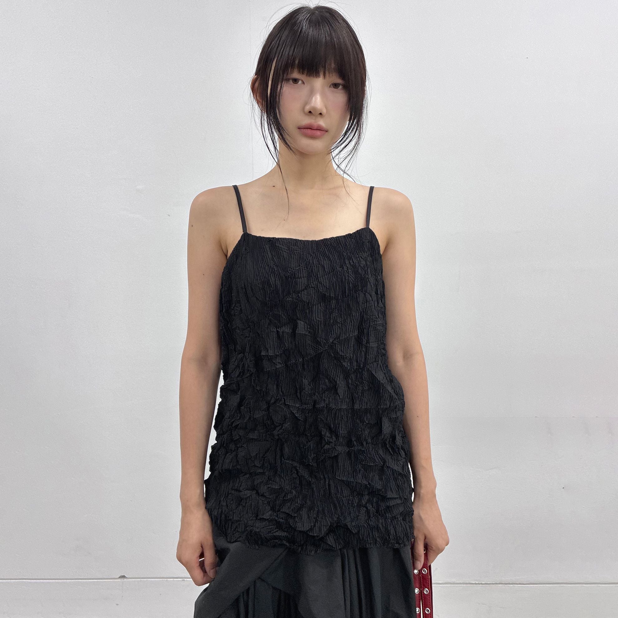 FLAREUP Organic Wrinkle Sleeveless (FL-179_Black)