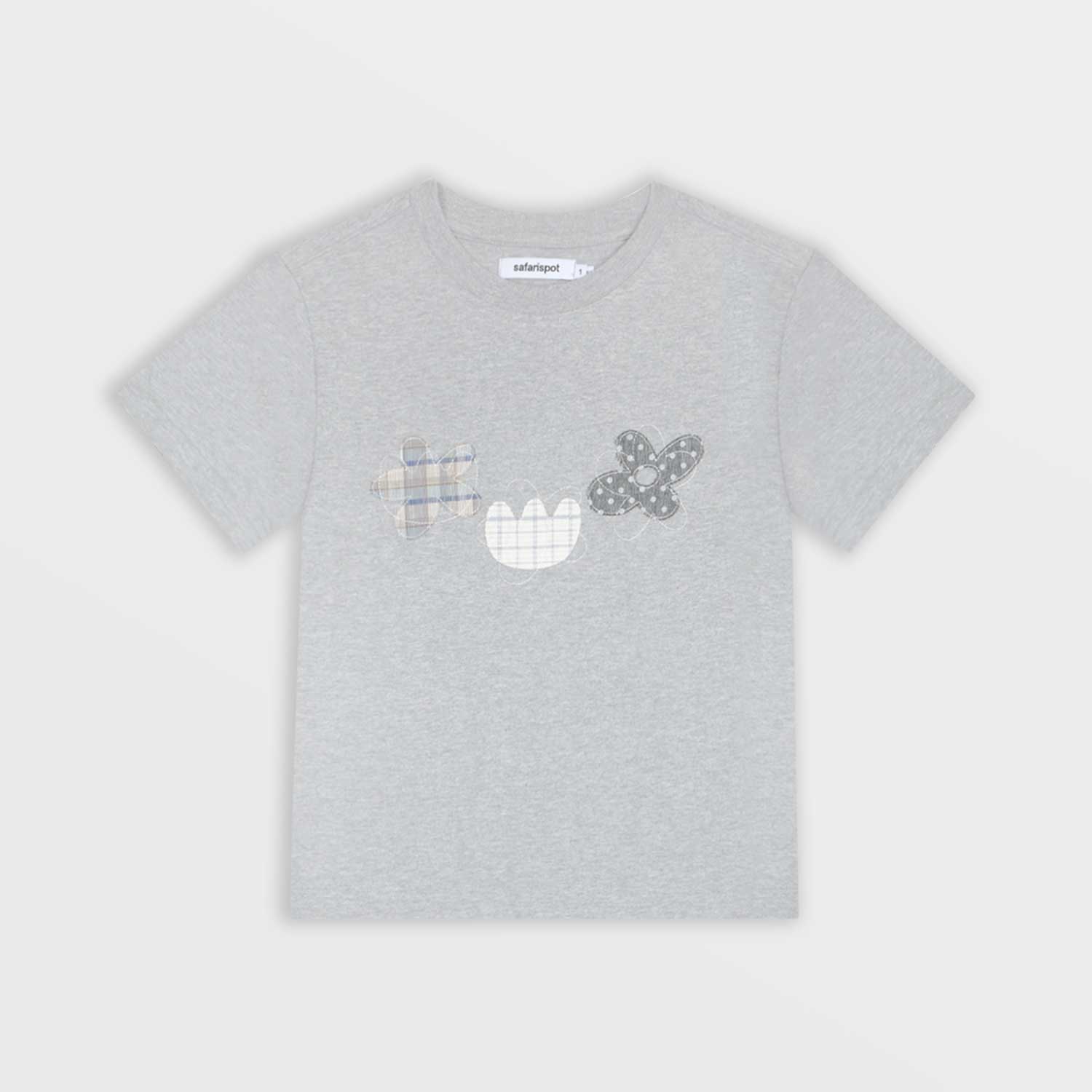 SAFARISPOT [Safarispot X Buoy] Flower Patch T-Shirt (Heather Gray)