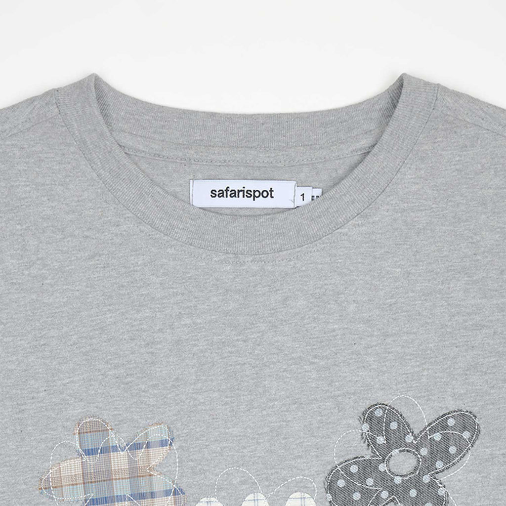 SAFARISPOT [Safarispot X Buoy] Flower Patch T-Shirt (Heather Gray)
