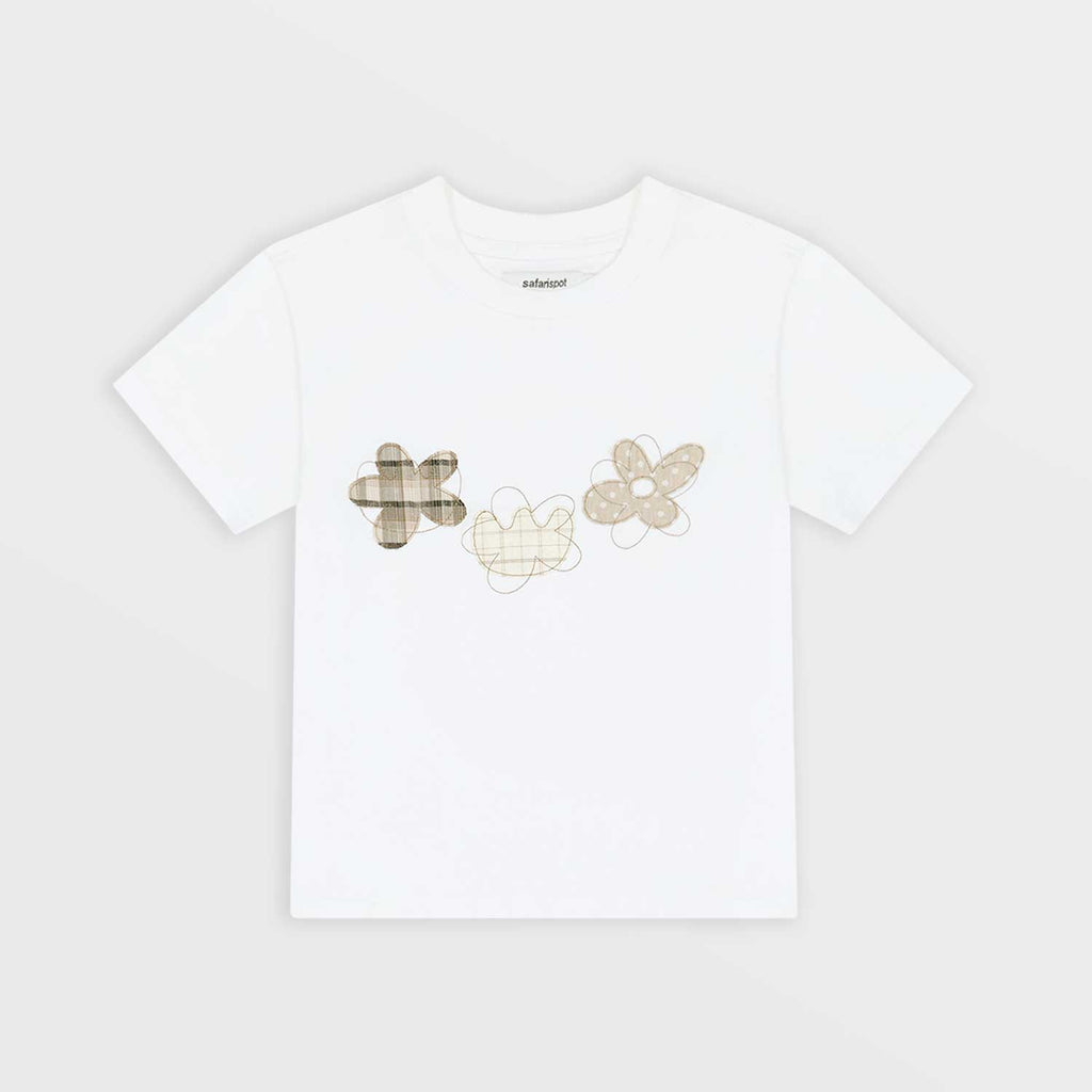 SAFARISPOT [Safarispot X Buoy] Flower Patch T-Shirt (White)
