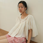 SORDI Two-Way Lace Blouse_white