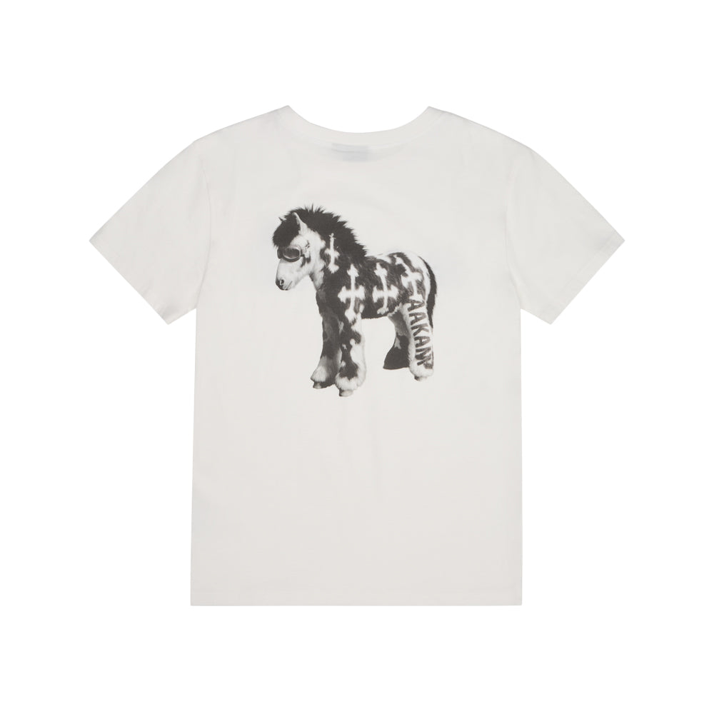 AAKAM AKM Horse Half Top (White)