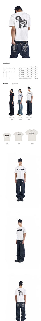 AAKAM AKM Horse Half Top (White)