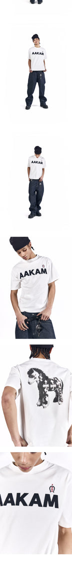 AAKAM AKM Horse Half Top (White)