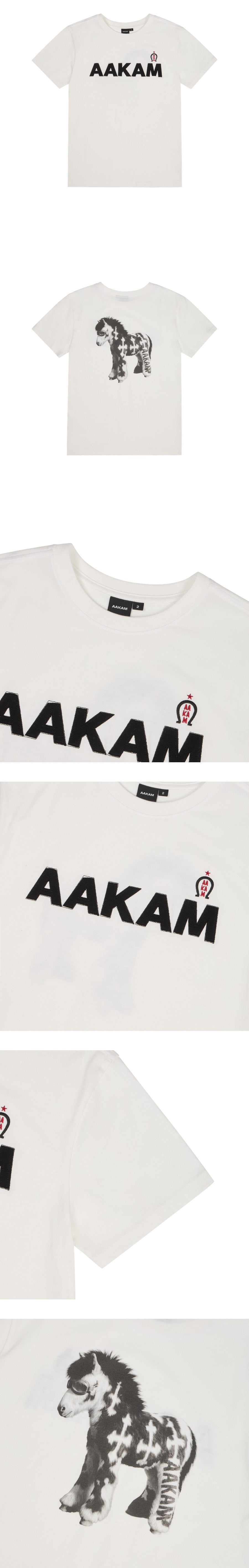 AAKAM AKM Horse Half Top (White)