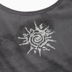 KIJIKO ke503. Vintage Sunset Sleeveless Charcoal