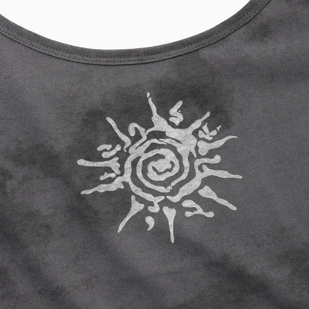 KIJIKO ke503. Vintage Sunset Sleeveless Charcoal
