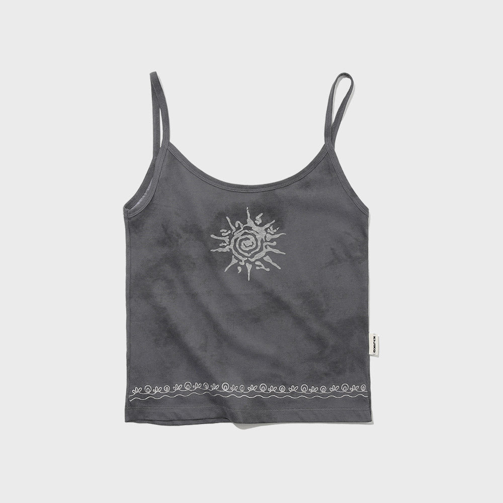 KIJIKO ke503. Vintage Sunset Sleeveless Charcoal