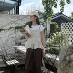 DEWL [Duelling] Flower check tank top LE_D262MSC152