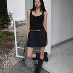 LANGER [PLC] sherbet lace sleeveless top_4Colors