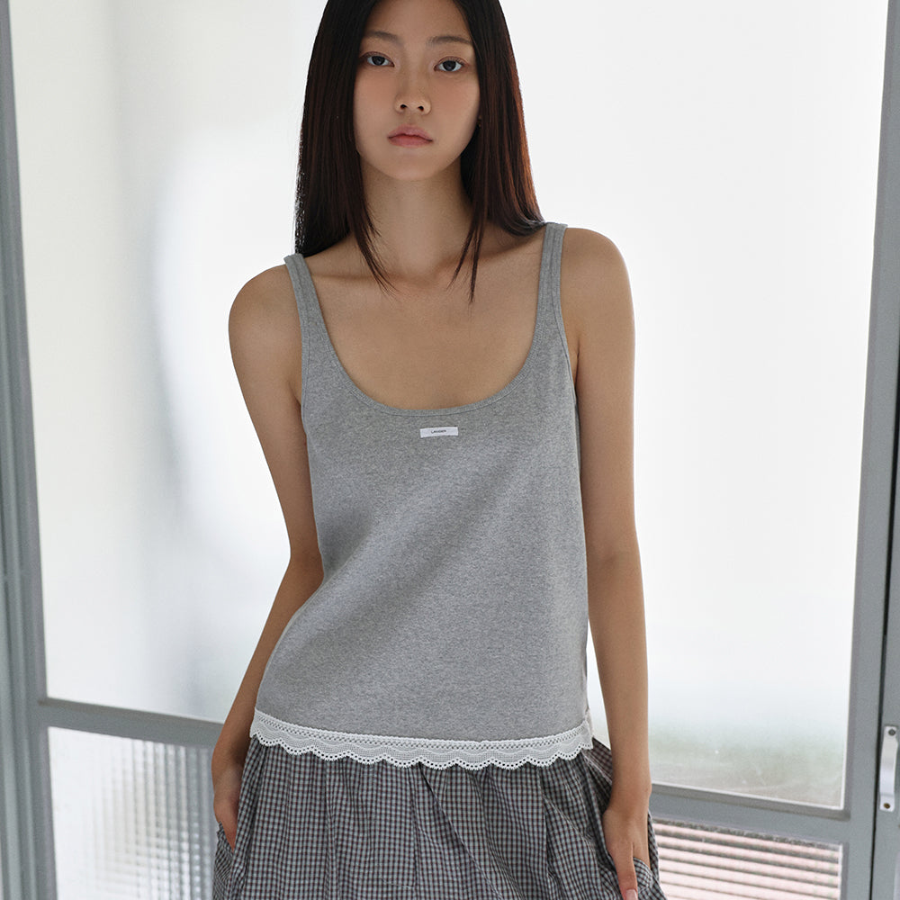 LANGER [PLC] sherbet lace sleeveless top_4Colors