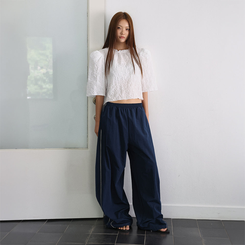 LANGER [PLC] siru puff blouse_4Colors