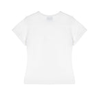 VESTIRYA Jelly Logo Crop T-shirts White