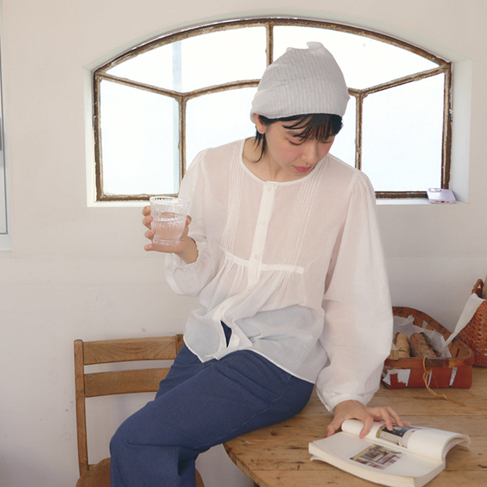 DEMELY Adele Pintuck Blouse