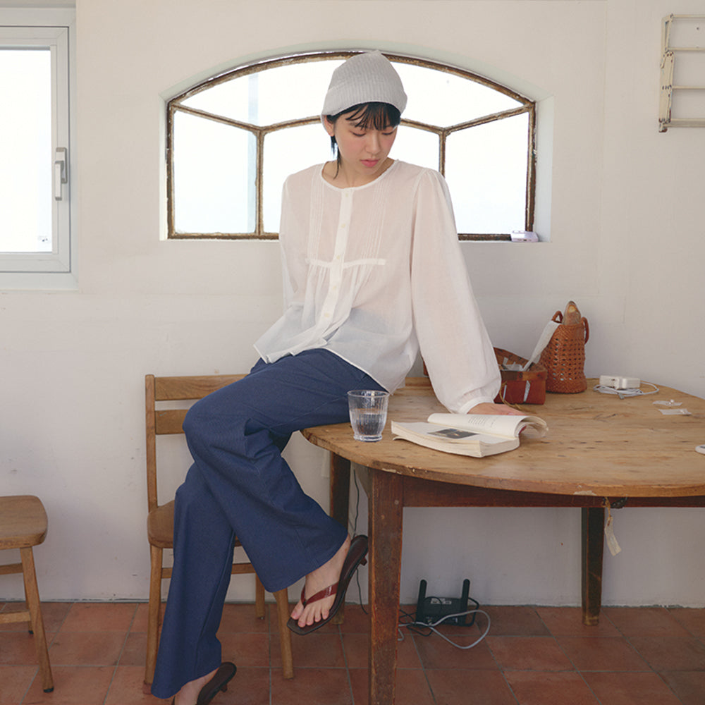 DEMELY Adele Pintuck Blouse