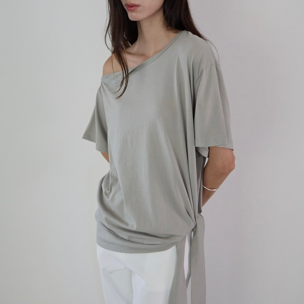GARDER [2nd]Knot Off Tee (Khaki Beige)