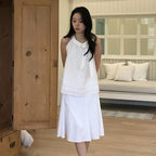 KINDABABY [Series PICK] soft halter blouse - white
