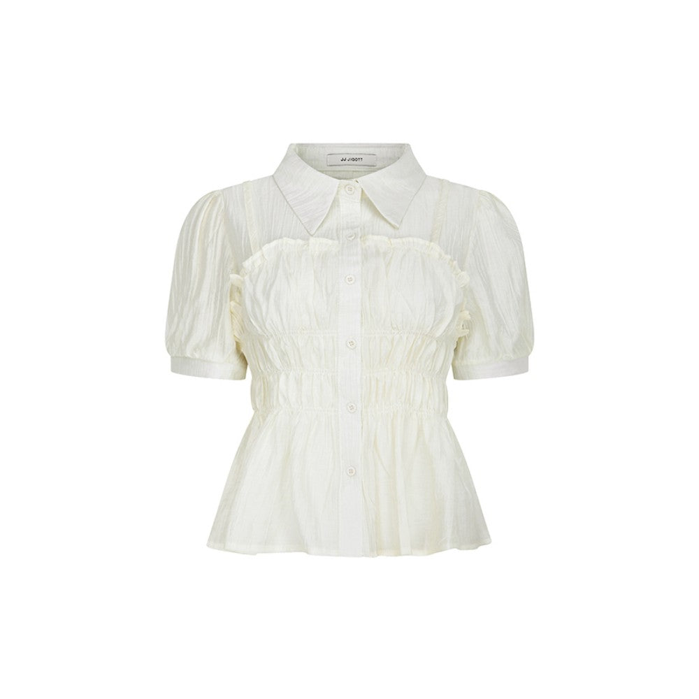 JJ JIGOTT (JJ Gogot) Smoking bustier collar blouse GS6P0BLW51