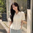 JJ JIGOTT (JJ Gogot) Smoking bustier collar blouse GS6P0BLW51