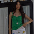 OURSAALTY Second Skin Cami / Green
